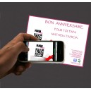 Carte de voeux Flashcode "Cadeau"